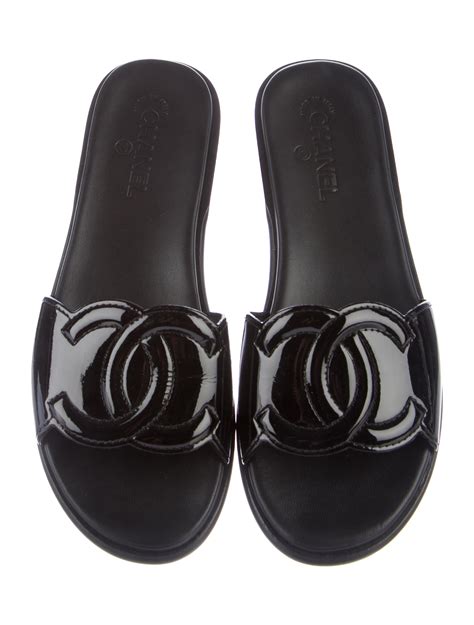 chanel slide on sandals|women chanel slides sandals cheap.